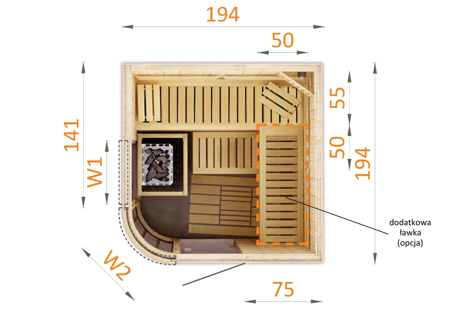 sauna tradycyjna 2020RW